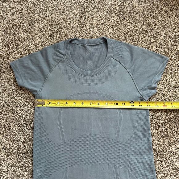 Lululemon blue Swiftly Tech short sleeve tee size 6 - Picture 11 of 12